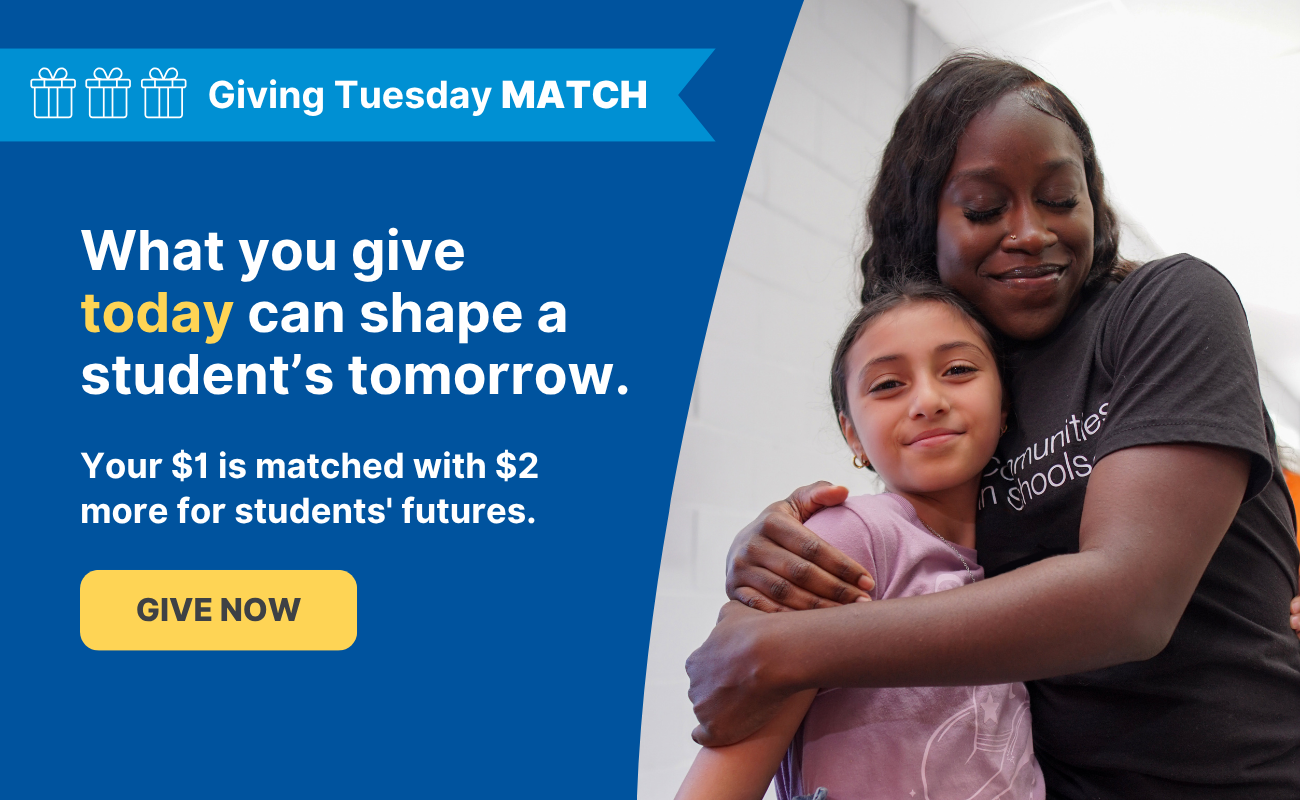 What you give today, can shape a student's tomorrow. Give Now