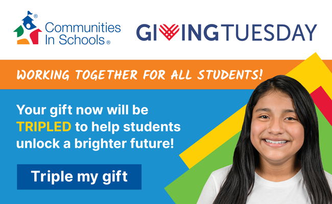 Your gift now will be tripled to help students unlock a brighter future! Triple My Gift