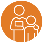 Icon of adult with child