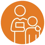 Icon of adult with child
