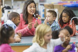 Teacher with Students